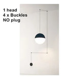 GobekUsa Geometric Glass Ball LED Pendant Chandelier Ceiling Lamp for Living Dining Bedroom