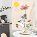 GobekUsa Astrology Tarot Card Tapestry Sun Moon Goddess Wall Hanging Décor