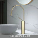 GobekUsa Gold Brass Marble Basin Faucet Hot Cold Sink Mixer Tap