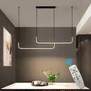 GobekUsa LED Ceiling Chandelier Dimmable Pendant Lamps for Modern Home Decor Lighting