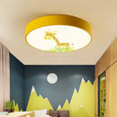 GobekUsa Kids Cartoon Acrylic Ceiling Light with Remote Control LED Girl Children's Room Lighting