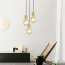 GobekUsa Golden E27 LED Chandelier for Bedroom and Study Room