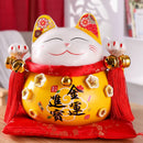 GobekUsa Ceramic Maneki Neko Piggy Bank: Creative Home Decor & Lucky Cat Business Gift
