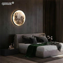 GobekUsa LED Moon Wall Lamp: Minimalist Indoor Lighting for Bedroom and Living Room Decor