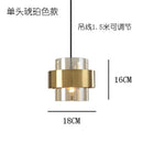 GobekUsa Gold Glass LED Pendant Lights: Modern Nordic Cylindrical Design for Home Decor Fixtures