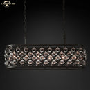 GobekUsa Glass Drop Chandelier Pendant Lights for Living Dining Room