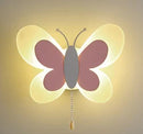 GobekUsa Butterfly Girl Room Lamp Creative Cartoon Children Energy-Saving Bedside Lamp