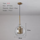 GobekUsa Ball Glass Pendant Light Modern Kitchen Dining Living Room Fixture