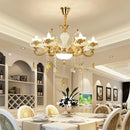 GobekUsa Gold Crystal LED Chandelier: Elegant Lighting for Living Room, Hotel, or Villa Hall