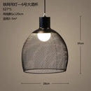 GobekUsa Industrial Birdcage Chandelier: Retro Iron Net Hanging Lamp for Creative Home Lighting