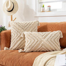 GobekUsa Boho Cotton Tassel Pillow Cover 45x45cm/30x50cm for Home Decor