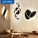 GobekUsa LED Wall Lamps: Modern Spin Design for Bedroom, Hall, Living Room - 90-260V