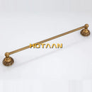 GobekUsa Antique Brass Towel Holder Single Bar 30-60cm, Solid Aluminium Towel Rack