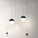 GobekUsa Glass Ball Pendant Lamp LED Chandelier for Kitchen Island Decor