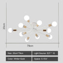 GobekUsa LED Metal Chandeliers for Living Room - Stylish Ceiling Light for Home Decor