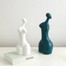 GobekUsa Abstract Ceramic Sexy Woman Statues - Modern White Decor Ornaments
