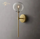 GobekUsa LED Glass Globe Wall Sconce Modern Indoor Light Fixture Decoration Bedroom Living Room