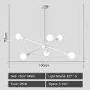 GobekUsa LED Metal Chandeliers for Living Room - Stylish Ceiling Light for Home Decor