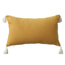 GobekUsa Boho Style Tassel Pillow Cover Set for Sofa Bed, Beige Grey Blue Yellow