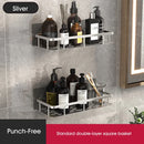 GobekUsa Bathroom Corner Shelves Suction Cup Storage Rack Shower & Kitchen Organizer