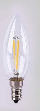 GobekUsa Frosted E14 LED Candle Crystal Lamp Warm White Retro Filament Bulb