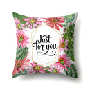 GobekUsa Green Tropical Leaves Pillow Cover - Four Season Landscape Decor