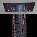 GobekUsa LED Rainfall Shower Head Ceiling Mount Large Size for Bathroom Shower