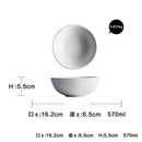 GobekUsa Ceramic Dinner Plate Set - Round Western Meal Plate, Steak Dish, Rice Bowl
