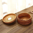 GobekUsa Handwoven Rattan Storage Box with Lid - Kitchen Organizer & Decorative Basket