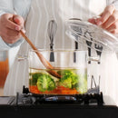 GobekUsa Glass Cooking Pot - Heat-Resistant Stove Pot for Boiling Water, Cooking Noodles, and Making Soup
