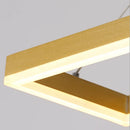 GobekUsa Gold Aluminum LED Chandelier Acrylic Deco Design for Bedroom Kitchen Island