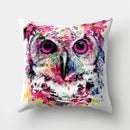 GobekUsa Cute Owl Cushion Pillow Cover for Home Sofa Bedroom Decor