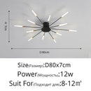 GobekUsa LED Acrylic Ceiling Light Fixture for Bedroom Hall Living Room Kids, Modern Luster