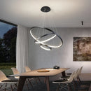 GobekUsa LED Ceiling Chandelier Round Pendant Light for Modern Home Interior Lighting