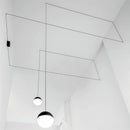 GobekUsa Geometric Glass Ball LED Pendant Chandelier Ceiling Lamp for Living Dining Bedroom
