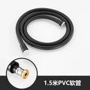 GobekUsa High Pressure PVC Shower Hose with Handheld Head - Silver & Golden Smooth Design