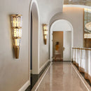 GobekUsa Crystal Torch Wall Lamp: Modern Light Luxury for Living Room, Bedroom, Study, Restaurant.