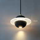 GobekUsa Cement Planet Pendant Light for Bar and Bedside, Creative Personality Single Head Lamp
