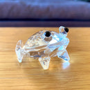 GobekUsa K9 Crystal Glass Frog Figurine Sculpture Paperweight Home Decor Gift