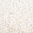 Faina Solid Cream Shag Washable Area Rug - Clearance