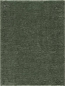 Faina Solid Green Shag Washable Area Rug - Clearance
