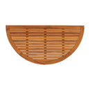 Oiled Half Moon Teak Shower and Bath Mat 39" x 20" by NORDICTEAK.COM