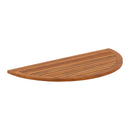 Oiled Half Moon Teak Shower and Bath Mat 39" x 20" by NORDICTEAK.COM