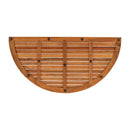 Oiled Half Moon Teak Shower and Bath Mat 39" x 20" by NORDICTEAK.COM