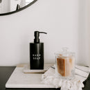15oz Black Stoneware Hand Soap Dispenser by Sweet Water Decor