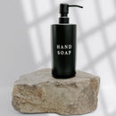 15oz Black Stoneware Hand Soap Dispenser by Sweet Water Decor