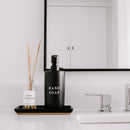 15oz Black Stoneware Hand Soap Dispenser by Sweet Water Decor