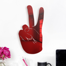 Peace Sign Hand Silhouette