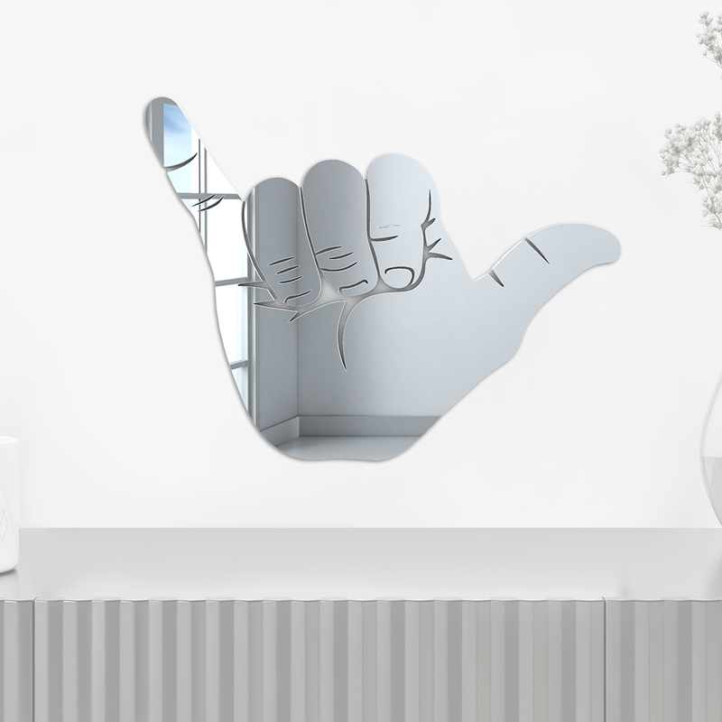 Hang Loose Hand Silhouette Mirror