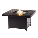 Aluminum 42-in Square Propane Fire Table with Beads, Covers and Lid